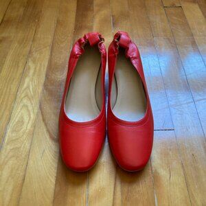 Everlance The Italian Leather Day Heel Red size 9